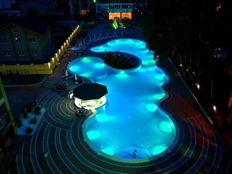 Вид  бассейн | HELIOPARK Aqua Resort, Краснодарский край