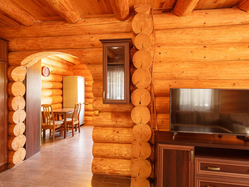 Люкс 6-местный 3-комнатный 2-этажный (в отдельно стоящем срубе)