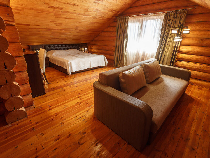 Люкс 6-местный 3-комнатный 2-этажный (в отдельно стоящем срубе)
