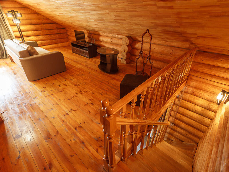 Люкс 6-местный 3-комнатный 2-этажный (в отдельно стоящем срубе)