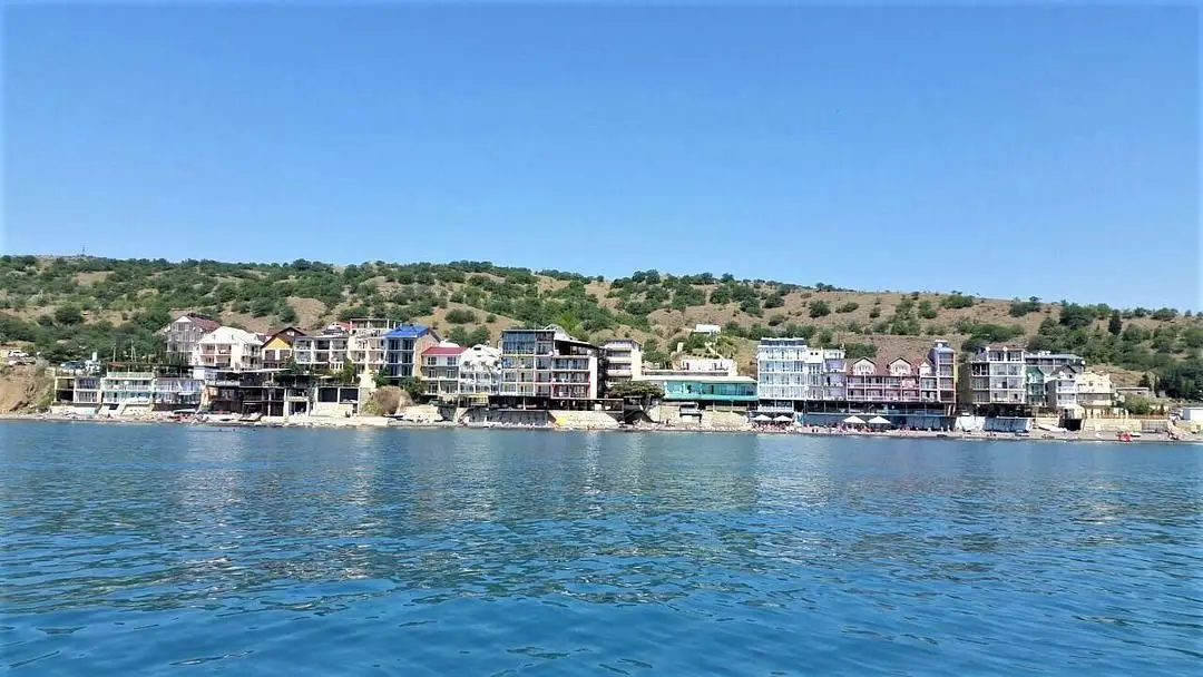Вид с моря | Гамачок у моря, Крым