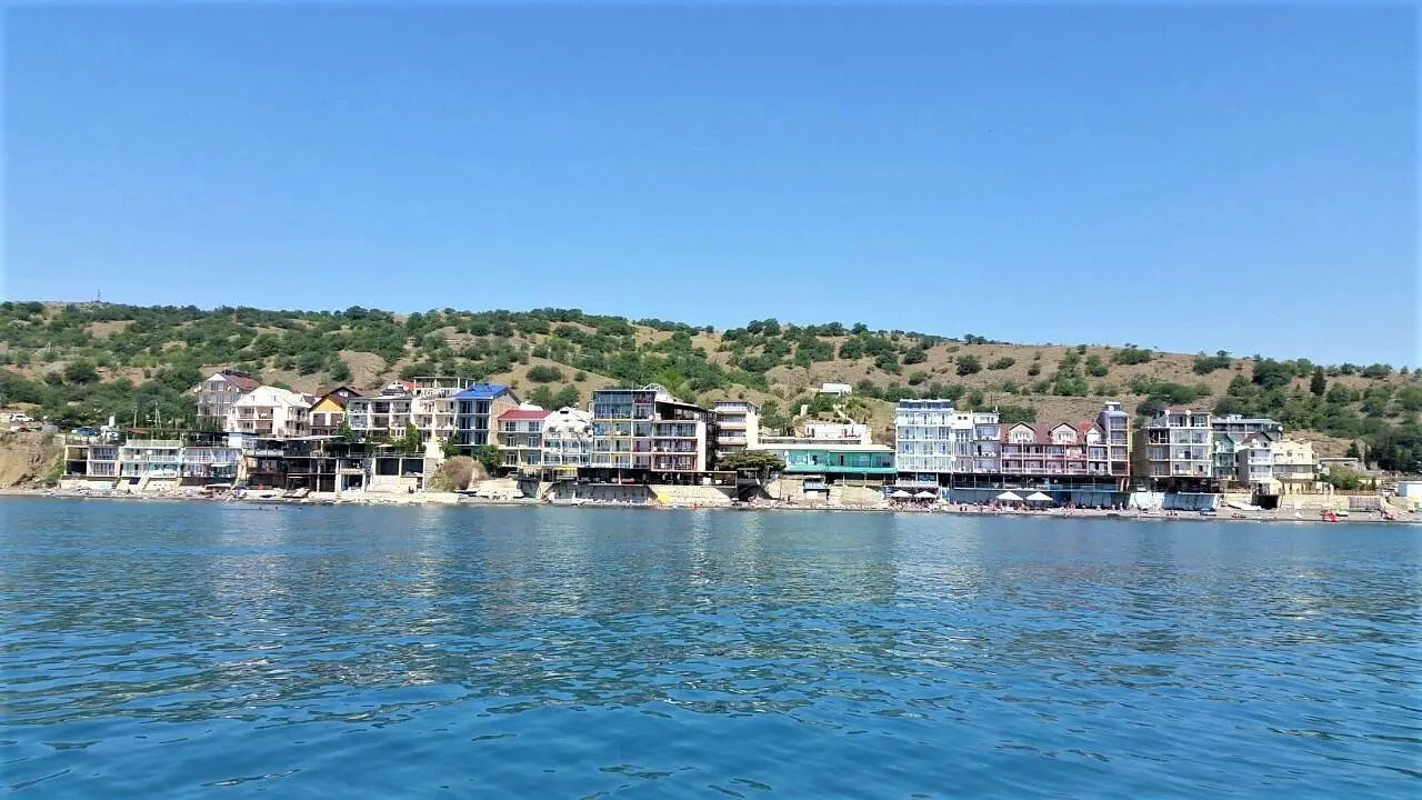 Вид с моря | Гамачок у моря, Крым