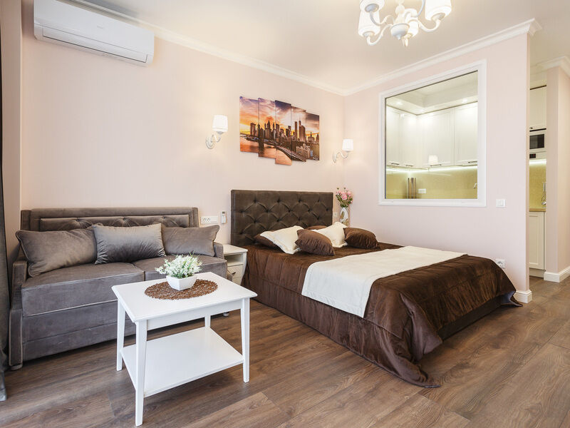 Апартаменты Студио 2-местный 1-комнтаный (1 линия вид на море АкваDeluxe)