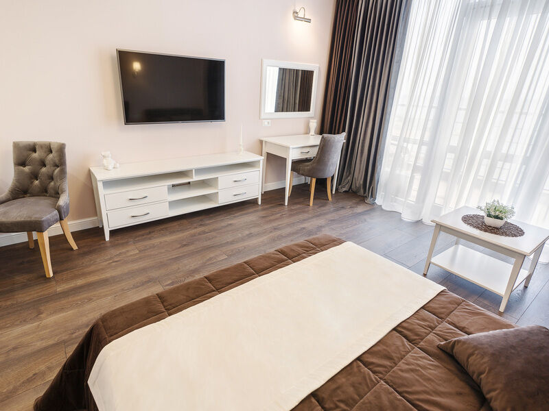 Апартаменты Студио 2-местный 1-комнтаный (1 линия вид на море АкваDeluxe)