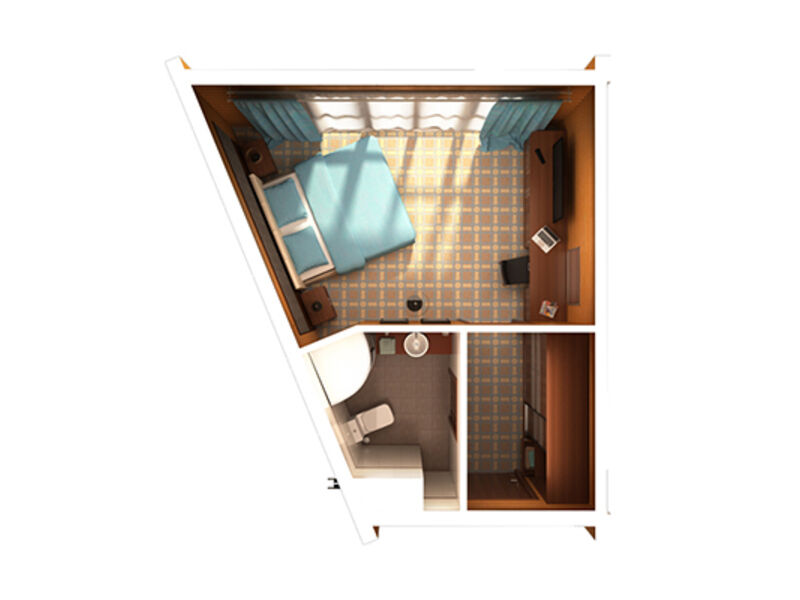 Стандартный 2-местный 1-комнатный