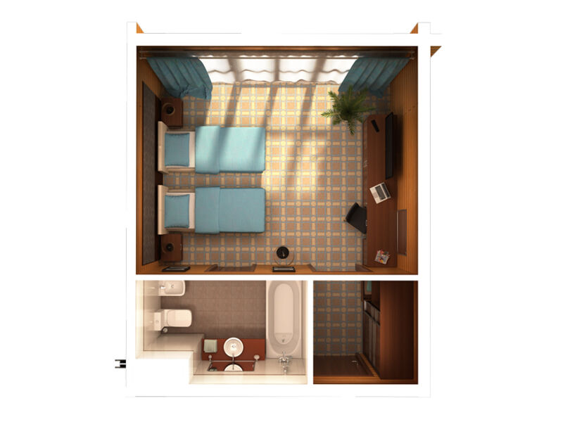 Сьют Симпл 2-местный 1-комнатный