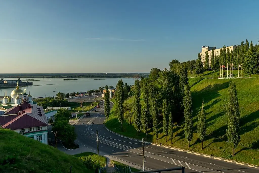 Вид из номеров | AZIMUT, Нижегородская область
