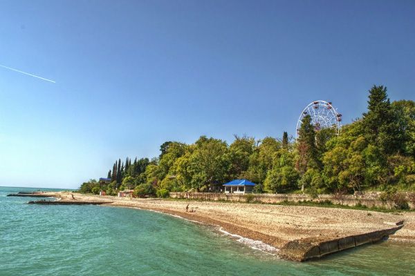 Пляж (Гудаута) | Кистрик, Гудаутский район