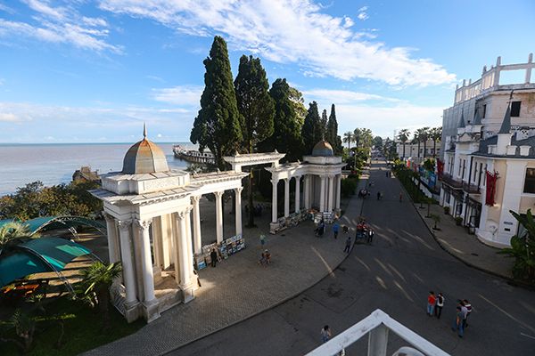 Вид из номера Президентский | Рица, Сухумский район