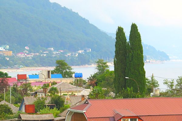 Вид из номера | Белая Панама, Гагрский район