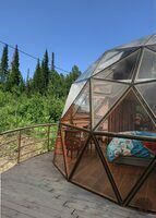 Купольный дом 2-местный стеклянный люкс-шатер, Отель DzenDome, Шерегеш
