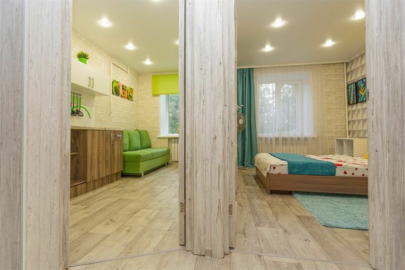 Квартира 4-местный 1-комнатный (Green House) | День и Ночь на Красина, Республика Башкортостан