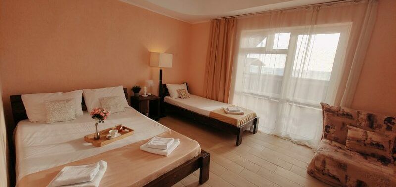 Студио 5-местный (с мини-кухней, вид на море)