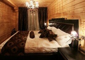 Двухместное шале двуспальная кровать, СПА-отель Aldego Hotel & SPA, Абзаково