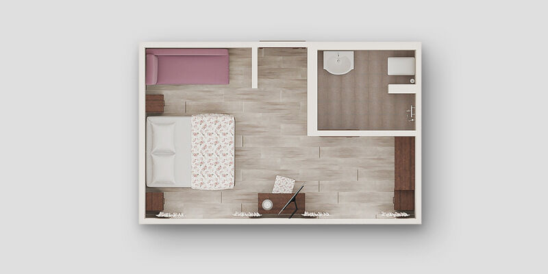 Standart promo 2-местный 1-комнатный (без балкона)